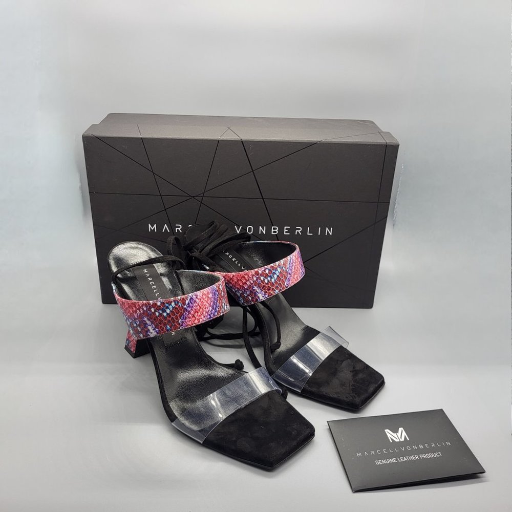 Marcell Von Berlin Python Embossed Plexi Strap La… - image 4